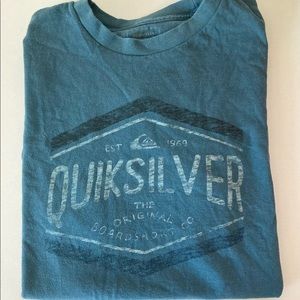 Quicksilver, Blue, Mens, Medium, Short sleeve